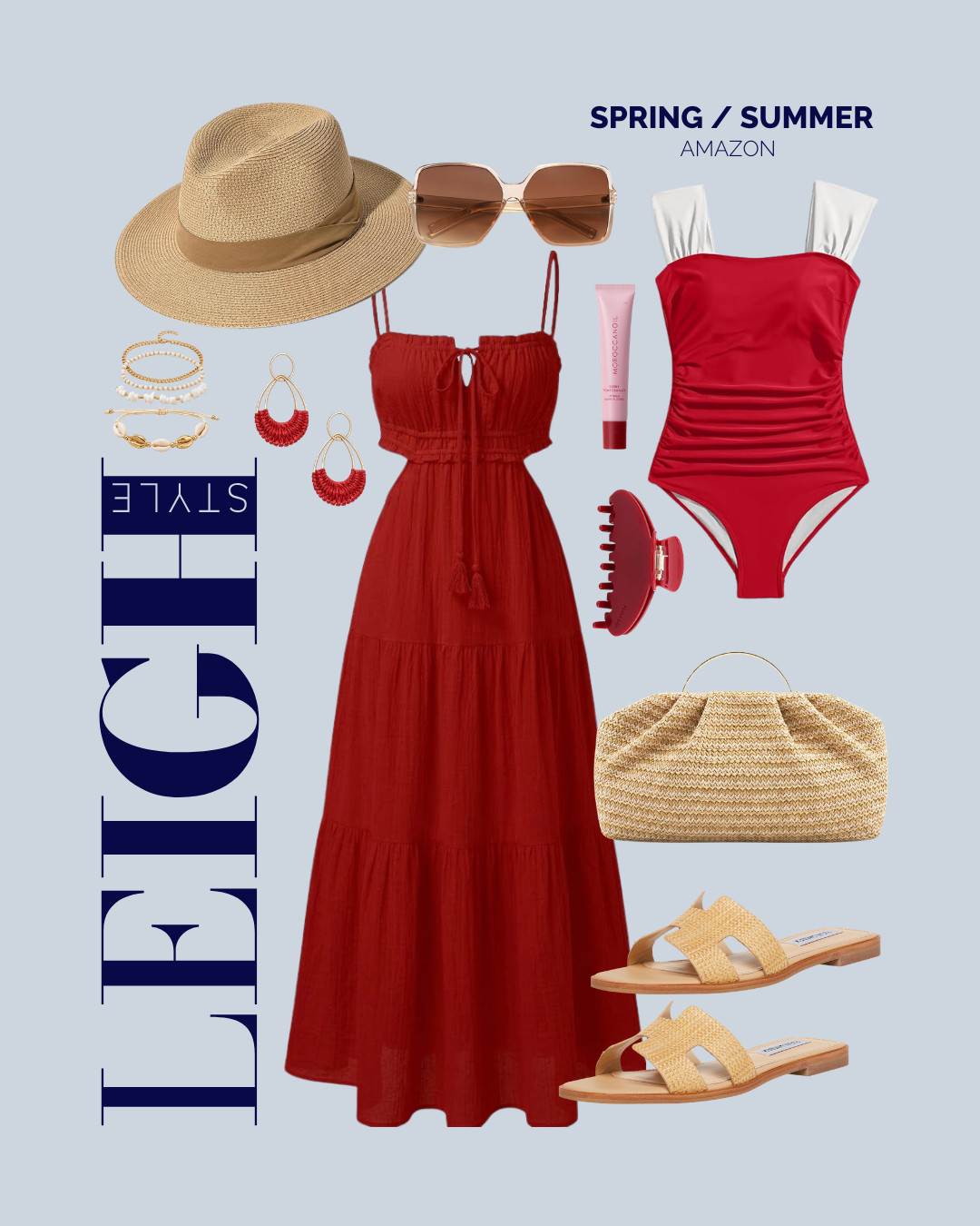 Bold, radiant, and summer-ready—an effortless statement in vibrant tones.

#SpringSummerStyle #BoldInRed #EffortlessChic #LuxeEdit #VacationReady #ChicEssentials #SummerWardrobe #StatementStyle #WarmWeatherLook #ModernElegance 

 #LTKootd #LTKBeauty #LTKTravel