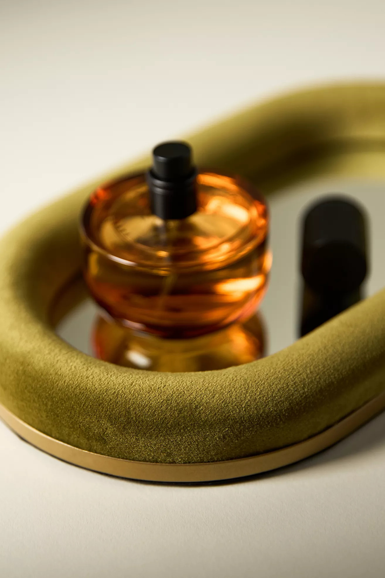 Raquel Velvet Oval Mirror Decorative Tray | Anthropologie (US)