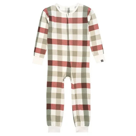 Modern Moments by Gerber Neutral Super Soft Hacci One-Piece Christmas Pajamas, 0/3 Months - 5T | Walmart (US)