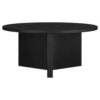 Meyer&Cross Anders 36 in. Black Grain Round MDF Top Coffee Table CT2091 - The Home Depot | The Home Depot