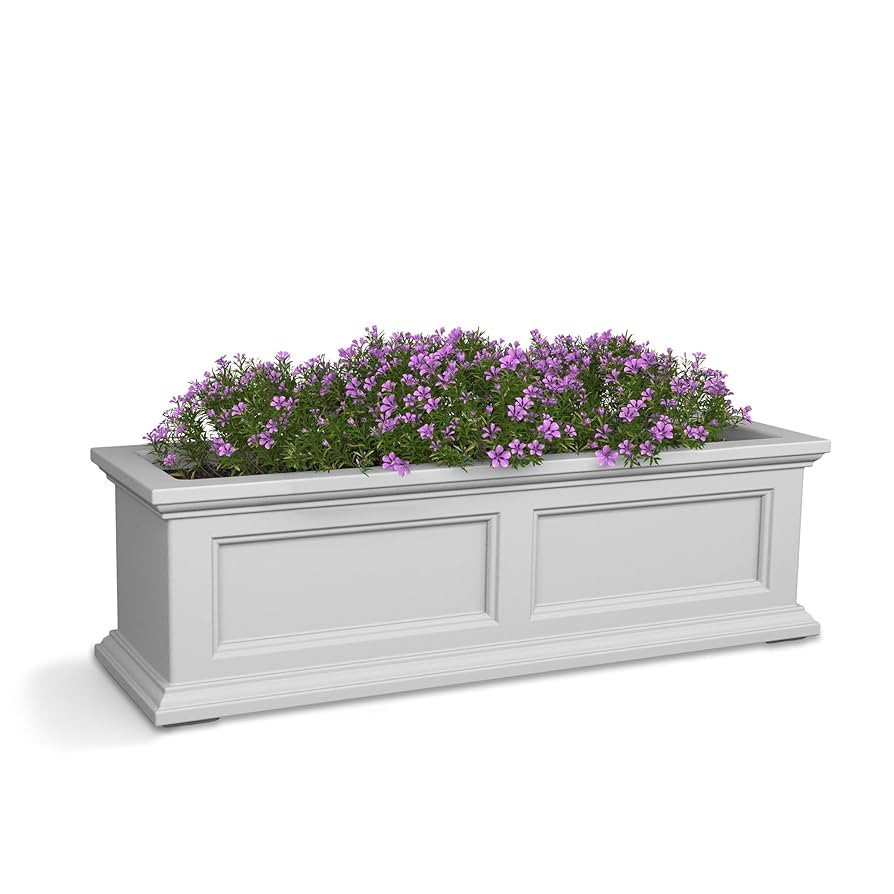 Mayne Fairfield 3-Foot Window Box – Self-Watering, Weather-Resistant Planter for Flowers – Du... | Amazon (US)