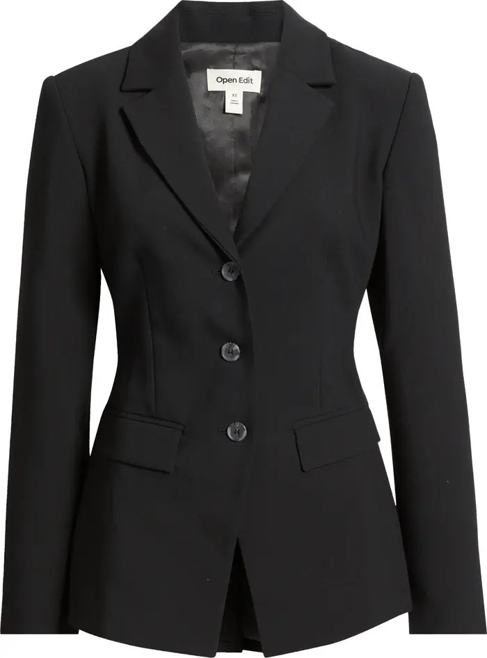 Open Edit The Icon Fitted Single Breasted Blazer | Nordstrom | Nordstrom