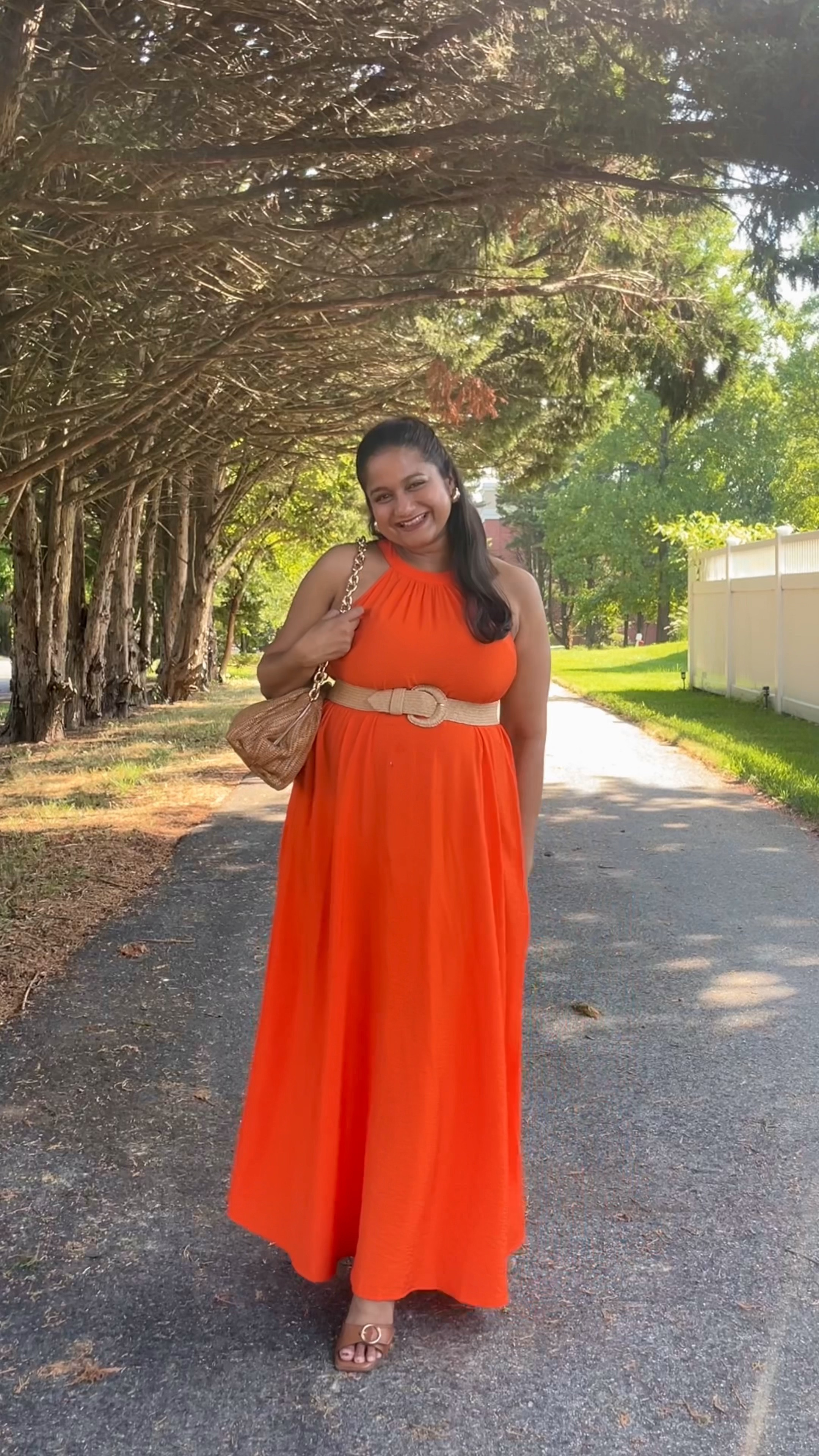 Maternity outfit
Maxi dress form @loft, wearing size S (runs big) on sale for under $50
@Kohls woven belt ($10)
@alexmarie heels  

#LTKBump #LTKFindsUnder50