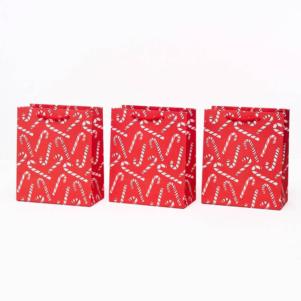 Candy Cane Medium Gift Bags | Paper Source | Paper Source