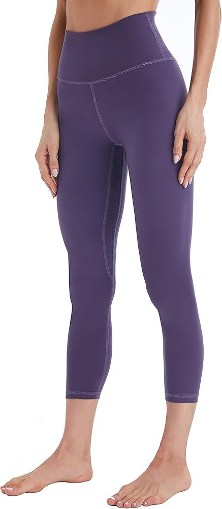 Mipaws High Waist Yoga Pants 7/8 Length Tummy Control Workout Seamless Waistband Running Yoga Leg... | Amazon (US)