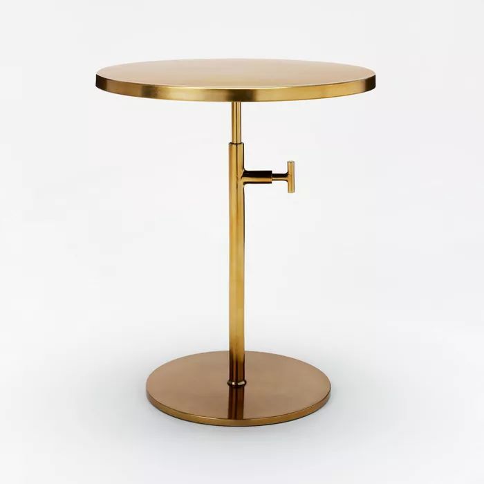 Adjustable Brass Accent Table - Threshold&#8482; designed with Studio McGee | Target