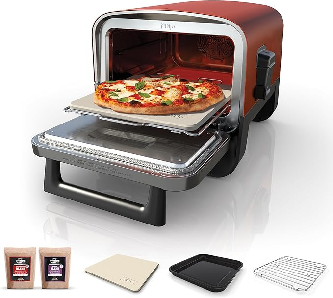 Ninja Woodfire Electric Outdoor Oven, 8-in-1 Pizza Oven, High-Heat Roaster & BBQ Smoker with Roas... | Amazon (UK)