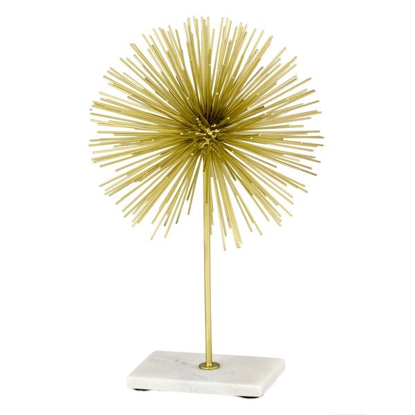 Erizo Spiked Large Gold Sphere on Base | Bed Bath & Beyond