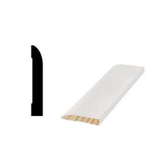 Woodgrain Millwork WM 713 - 9/16 in. x 3-1/4 in. Primed Finger-Jointed Base Molding 10000567 - Th... | The Home Depot