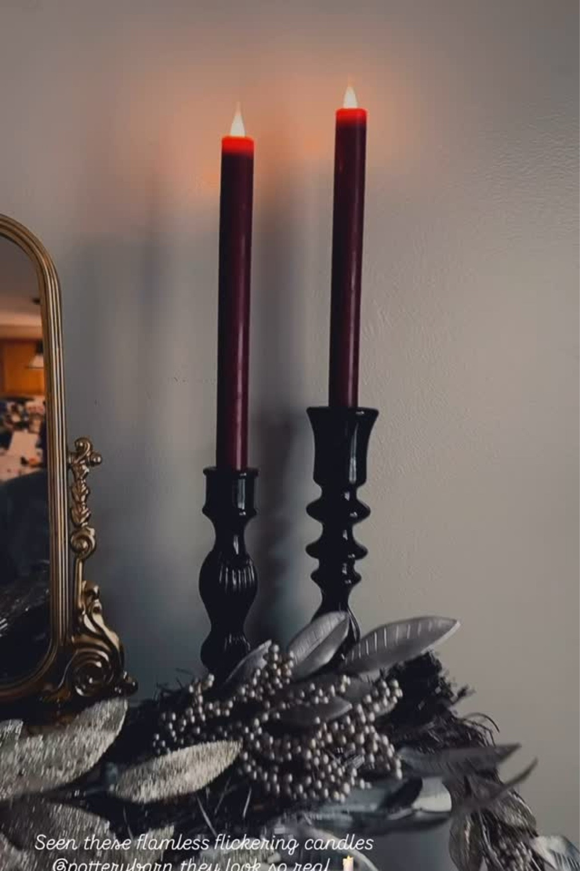 Seen these flamless flickering candles
 @potterybarn they look so real 🕯️