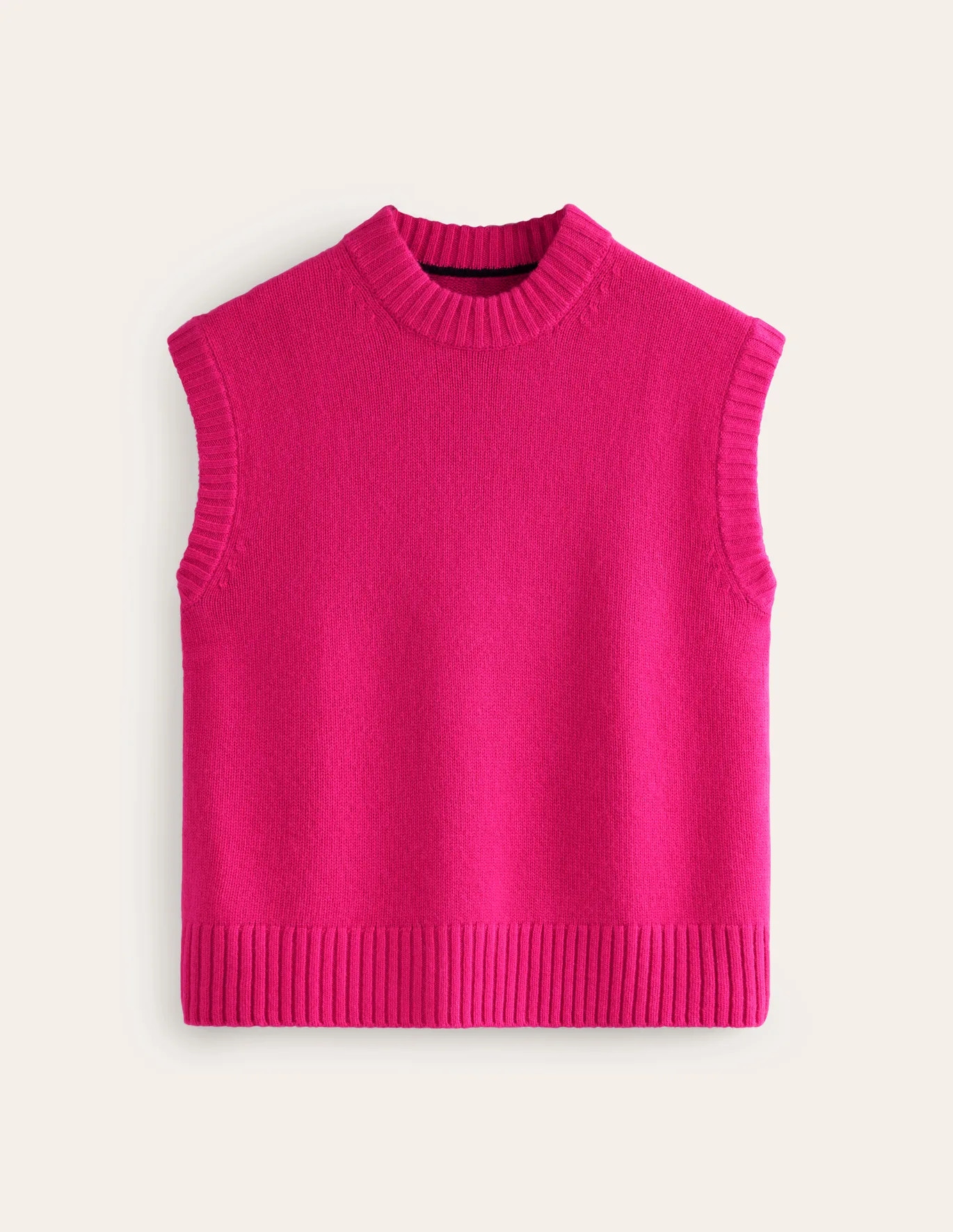 Chunky Cashmere Crew Neck Tank | Boden (US)