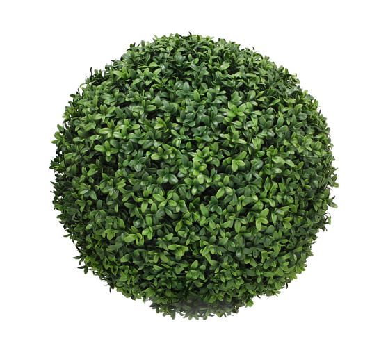 Faux Boxwood Sphere - 20" Inches, Green | Pottery Barn (US)