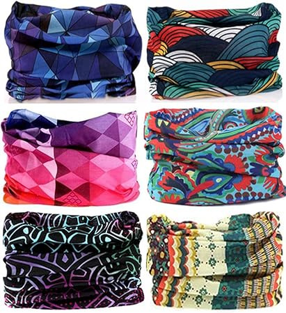 KALILY Headband Bandana Neck Gaiter Head Wrap Scarf Neck Warmer Headwear Balaclava for Sports | Amazon (US)