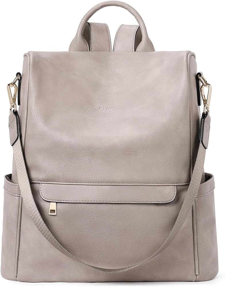 Womens Backpack Purse Leather Anti-theft Large Fashion Designer Travel Bag Ladies Shoulder Bags | Amazon (US)