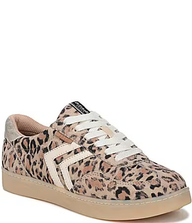 Dr. Scholl's Rebel Sport Leopard Suede Gum Sole Sneakers - 11 | Dillard's