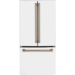 18.6 cu. ft. French Door Refrigerator in Matte White, Fingerprint Resistant, Counter Depth and ENERGY STAR | The Home Depot