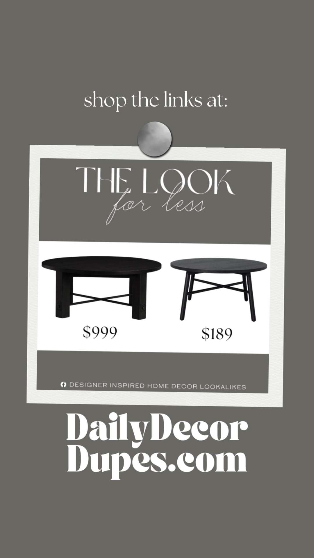 Inspired by Pottery Barn Round Coffee Table. Solid Wood Coffee Table. Farmhouse Coffee Table. Rustic Coffee Table. Contemporary Living Room Table. Rustic Coffee Table. Minimalist Furniture. Scandinavian Coffee Table.   

Home more affordable option find copy cat similar look for less budget friendly affordable cheap cheaper beautiful pretty. Clearance sale coupon code discount code promo code luxury lookalike look a like Inspo inspiration inspired by idea ideas Love like these? I share multiple every day in my FB group.
#potterybarninspired #coffeetable #centertable #livingroomtable #woodcoffeetable #livingroominspo #farmhousetable #furniturefinds  

 #LTKHome