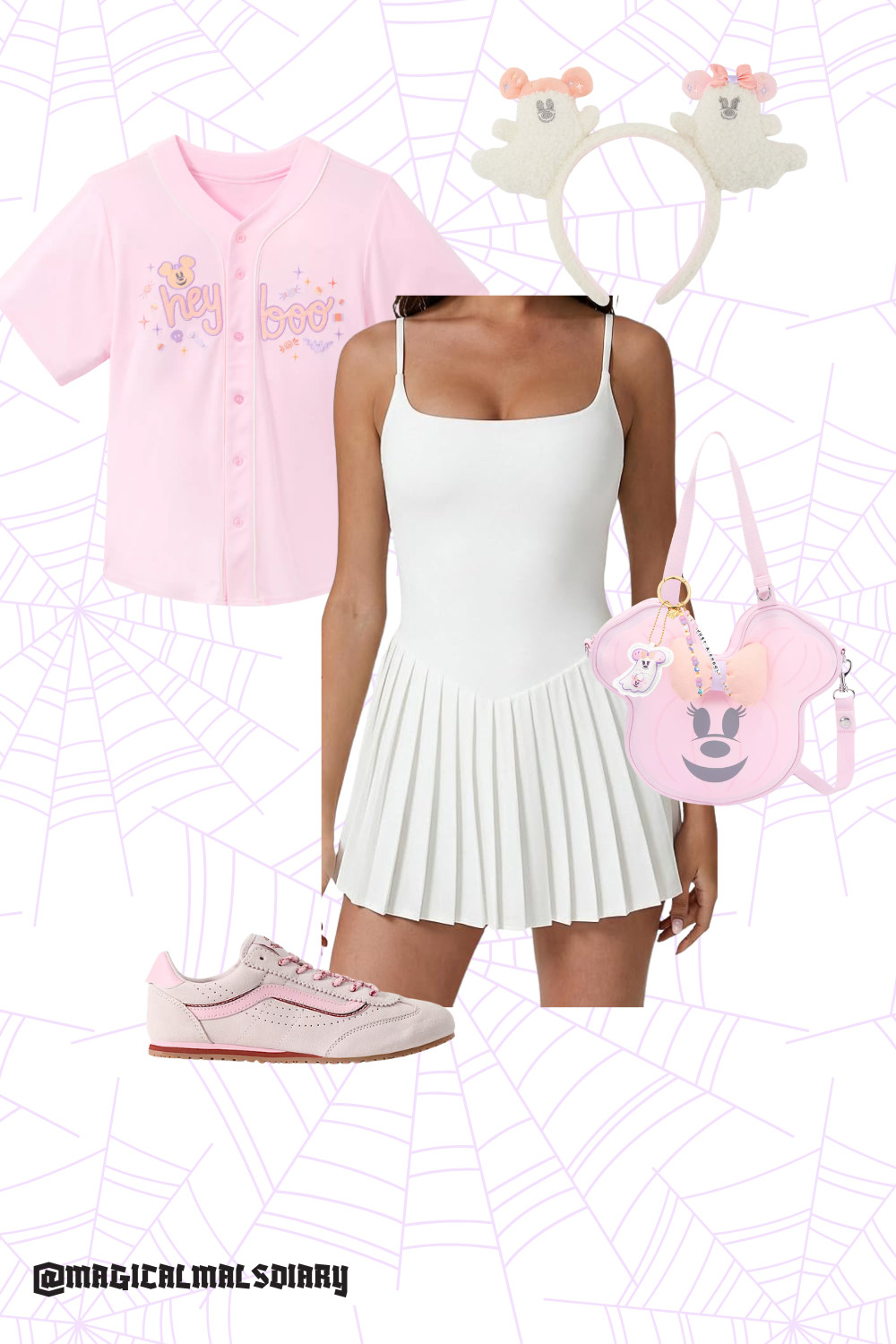 Disney Pastel halloween Jersey and Ghost Ears Outfit 

 
