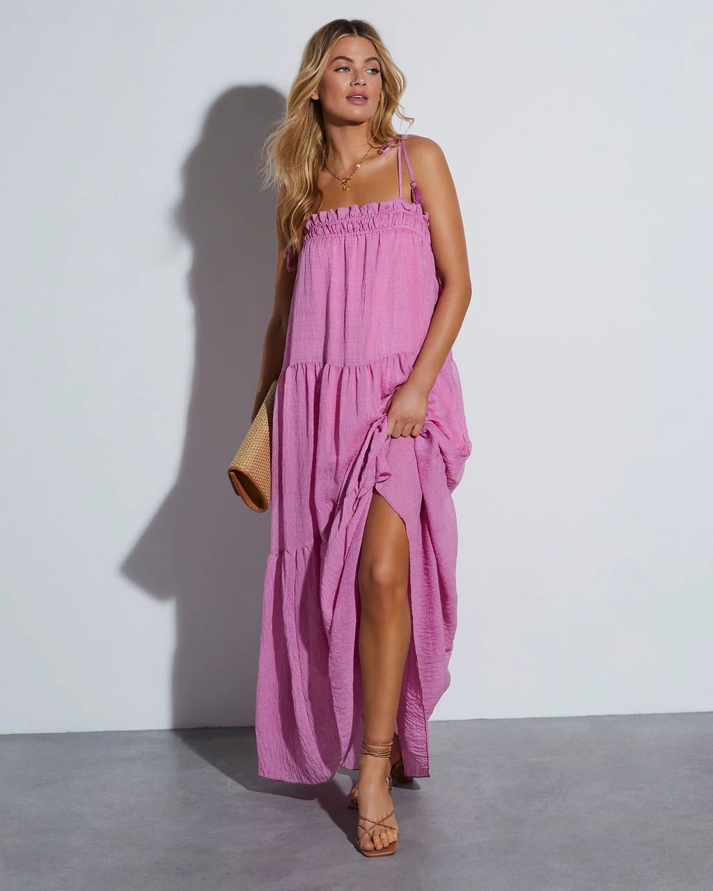 Shayna Flowy Tiered Maxi Dress | VICI Collection