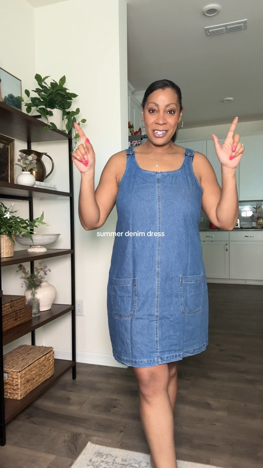 Summer denim dress fits tts. Love that you can wear a tank or tee under if you want more coverage or to transition from summer to fall 

summer dress • denim dress • affordable fashion • midsize •amazon dress

#LTKootd #LTKSeasonal #LTKMidsize