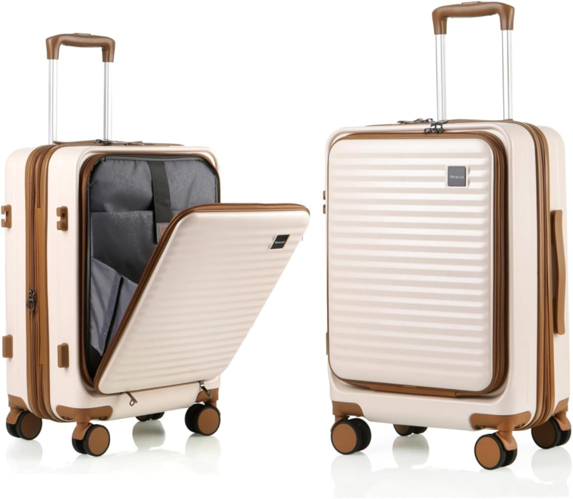 Carry On Luggage Airline Approved, 20 Inch Expandable PC Hardside Lightweight Suitcases with Spin... | Amazon (US)