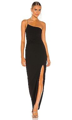 Nookie Lust One Shoulder Gown in Black from Revolve.com | Revolve Clothing (Global)