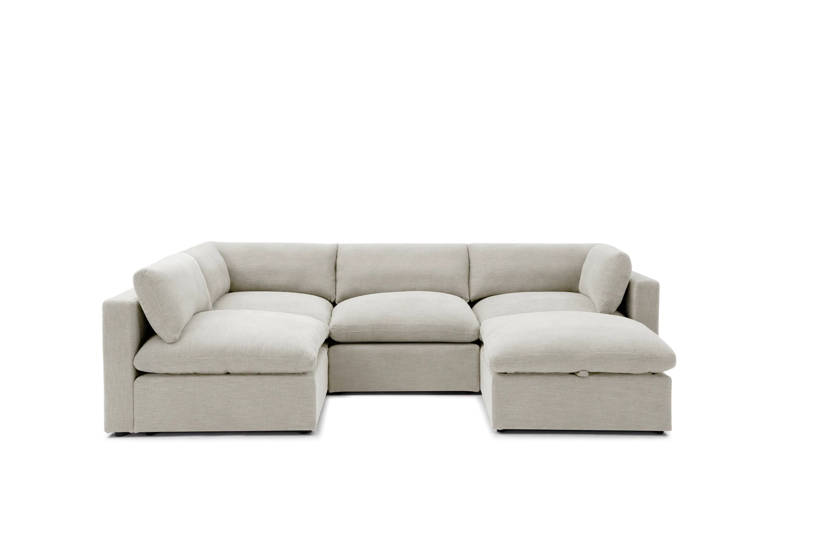 Bella Pillow L-Shape + Storage Ottoman | Bellamia Collections