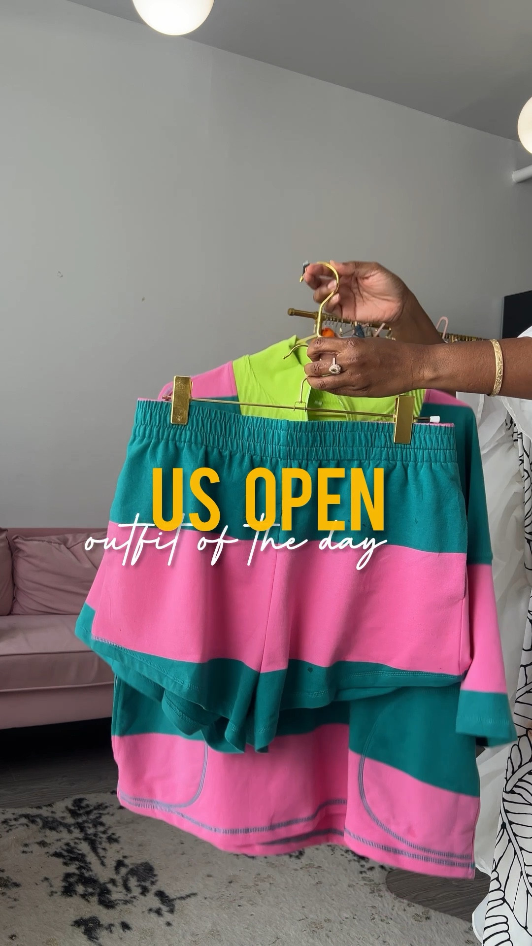 I may have a soft voice but my joy is loud. ✨Showed up at the US Open in pink, teal, neon and zebra 😅 and couldn’t have felt better while standing out  

#LTKShoeCrush #LTKOver40