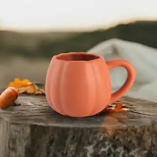 18.6oz. Orange Ceramic Pumpkin Mug by Celebrate It™ | Michaels | Michaels Stores