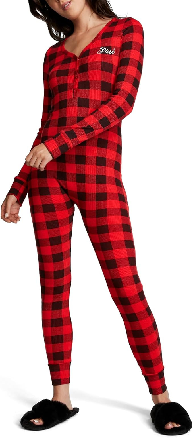 Victoria's Secrete PINK Thermal Onsesie, Women's Sleepwear (XS-XXL) | Amazon (US)