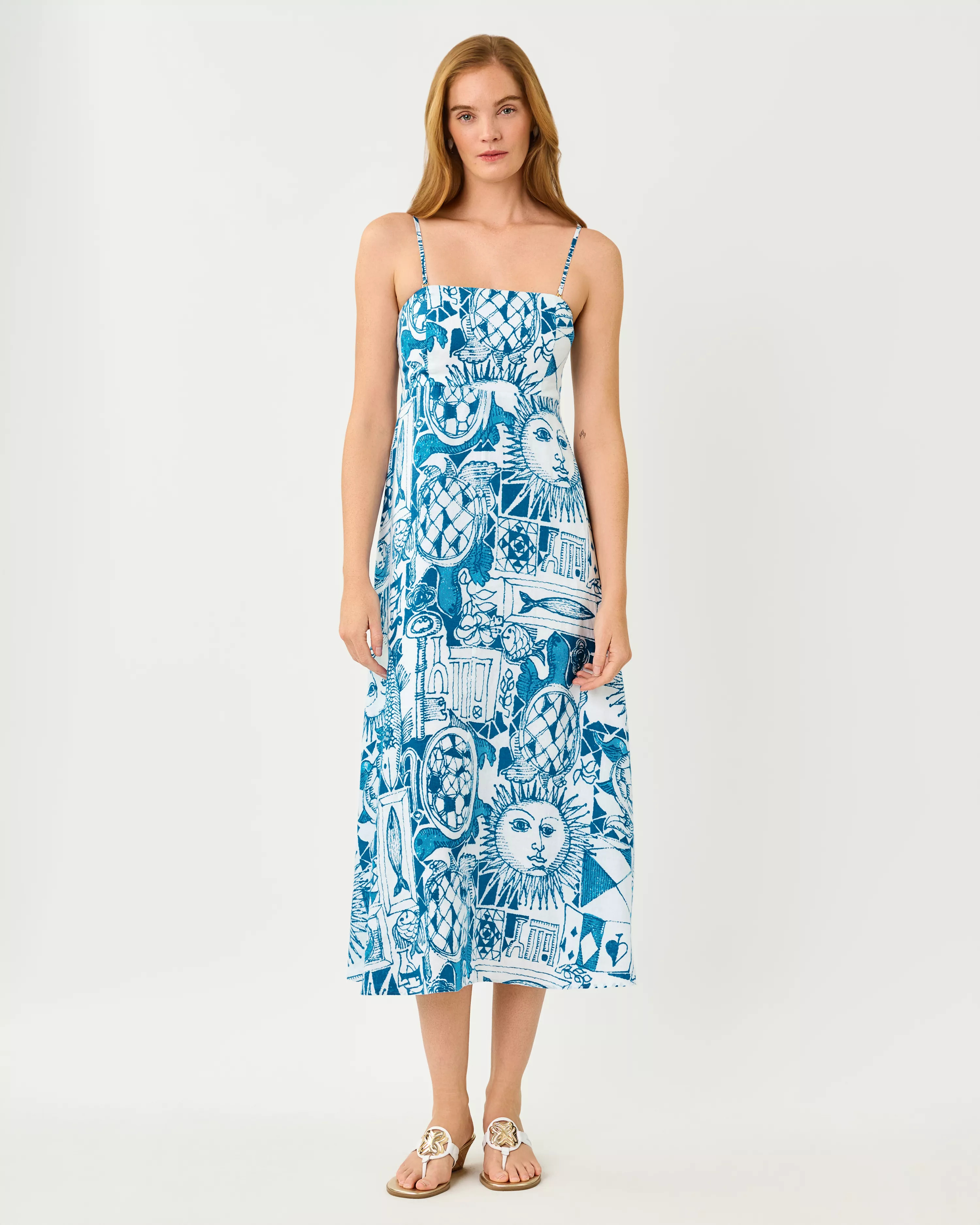 Jorgian Linen Midi Dress | Lilly Pulitzer