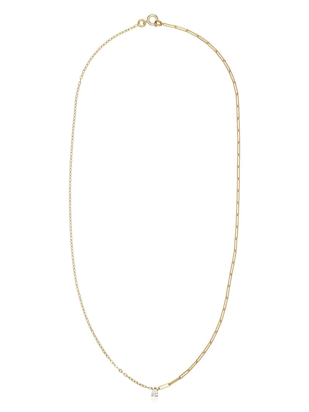 Yvonne Léon 18kt yellow gold diamond necklace | Farfetch Global
