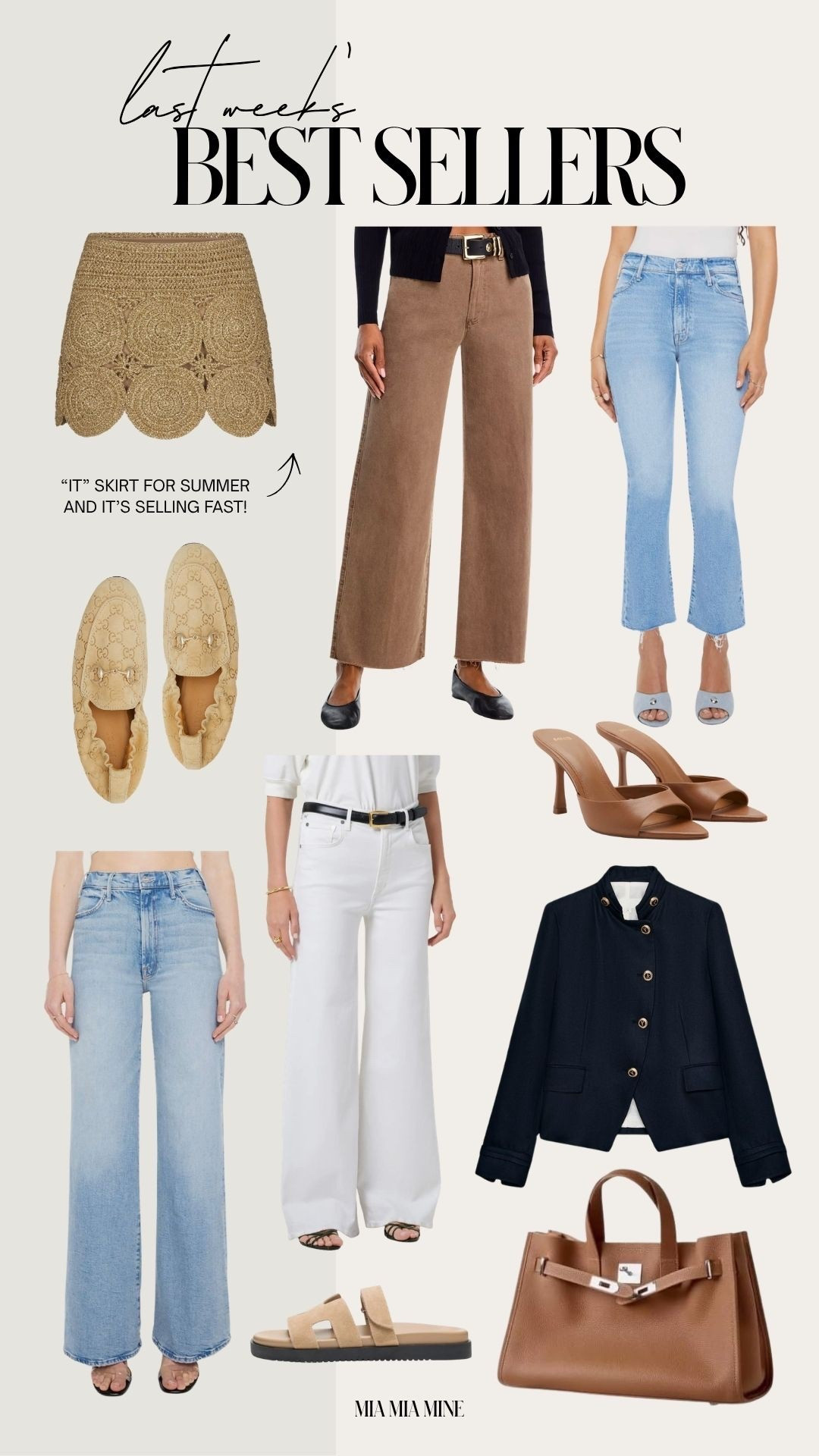 This week’s best sellers
Mother denim wearing a 24 - the light wash jeans that are flattering on everyone
Citizens white jeans wearing a 23
Paige brown jeans wearing a 23
Gucc loafers size up by 1/2
Zara blazer wearing an XS
Hermes inspired bag via Amazon




#LTKOver40 #LTKSeasonal #LTKPetite