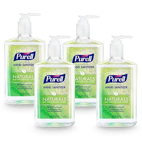 Purell Advanced Hand Sanitizer Naturals with Plant Based Alcohol, Citrus Scent, 12 fl oz Pump Bot... | Amazon (US)