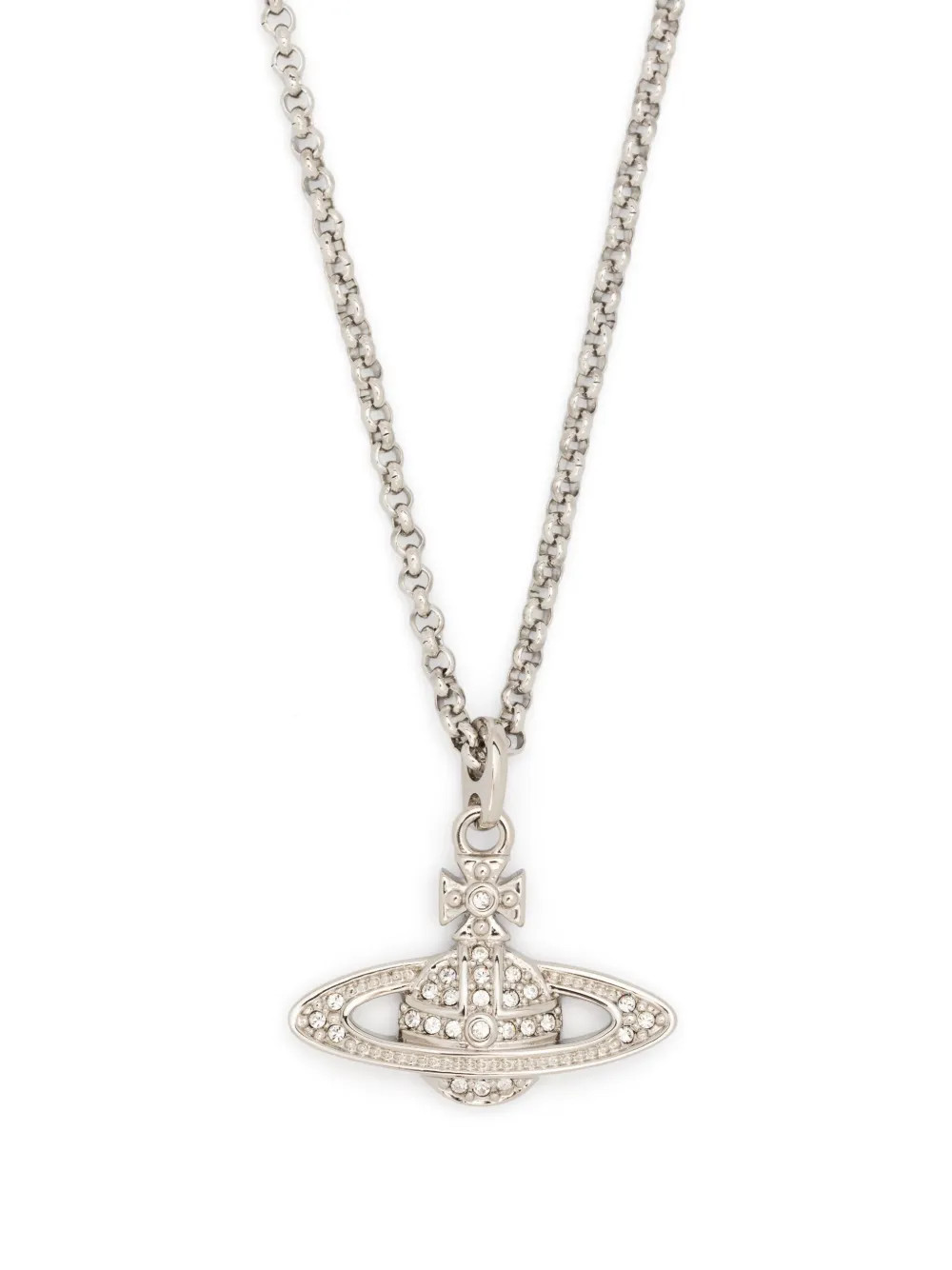 Vivienne Westwood Mini Bas Relief pendant necklace - Silver | Farfetch Global