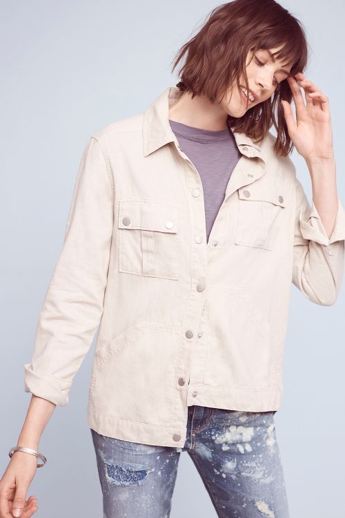 Level 99 Military Shirt Jacket | Anthropologie (US)