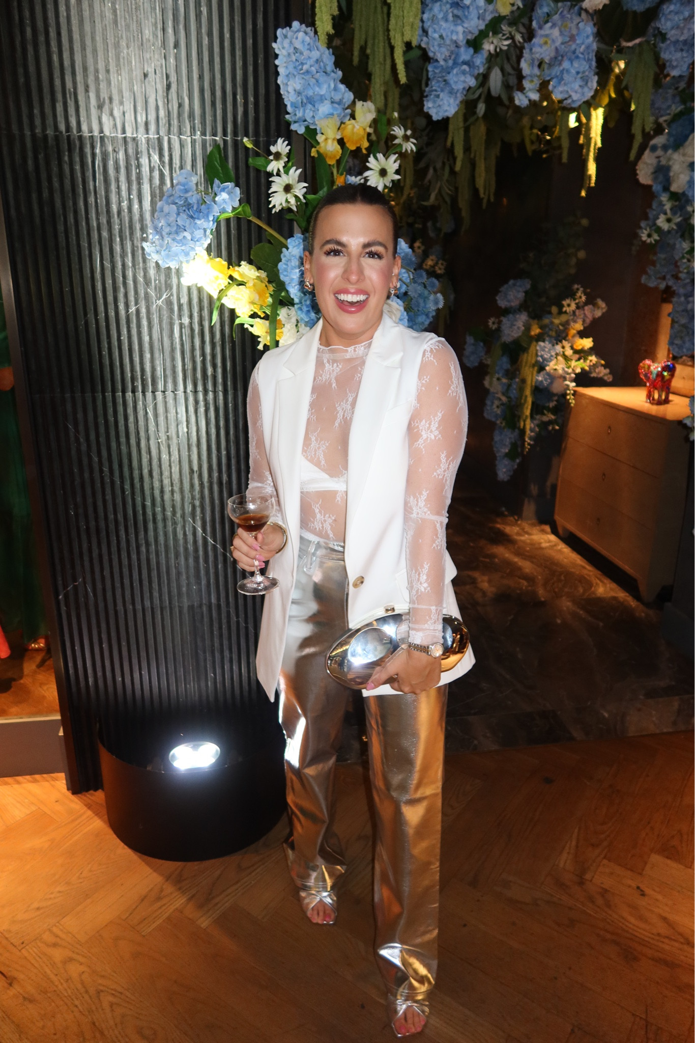 Frosted Glam Night at LTKCon ❄️ wearing a 27 in these fun metallic pants from Revolve #metallicpant #ootn 

#LTKSeasonal #LTKCon