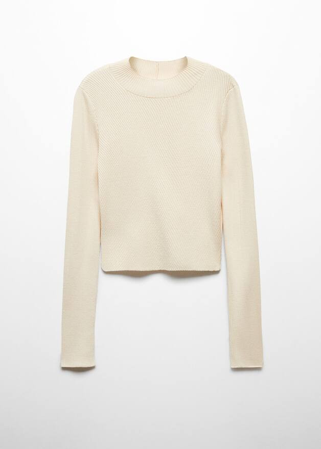 Perkins neck knitted sweater | MANGO (US)