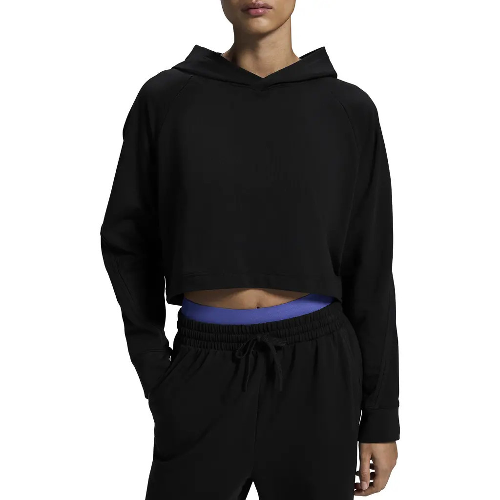 On Studio Crop Hoodie in Black at Nordstrom, Size X-Small | Nordstrom