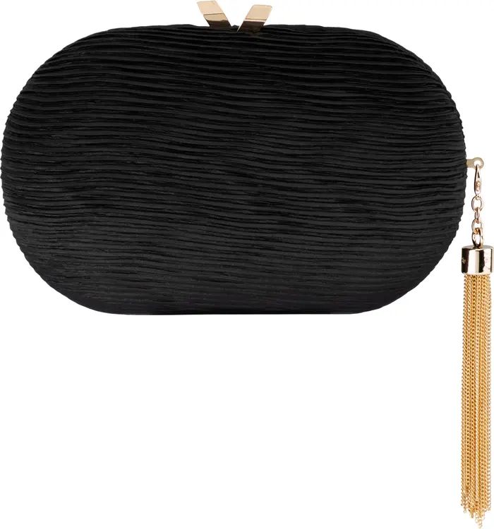 Natalie Pleated Oval Clutch | Nordstrom