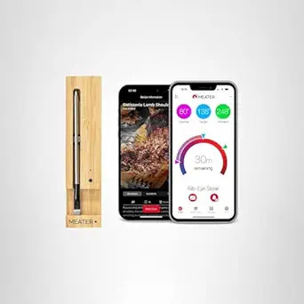 MEATER Plus: Smart Digital Wireless Meat & Food Thermometer | Bluetooth Cooking Thermometer for B... | Amazon (US)
