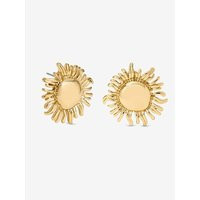 Mood Gold Plated Sun Stud Earrings Gold - Mood by Jon Richard | JD Williams (UK)