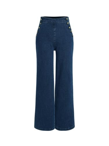 CIDER High Waist Wide Leg Jeans: Denim, M | Amazon (US)