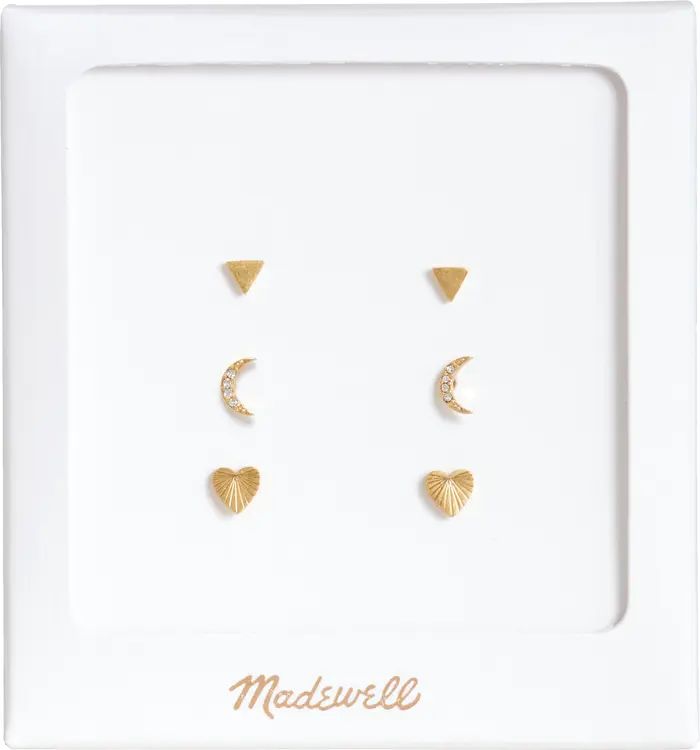 Madewell Nightlove Stud Earring Set | Nordstrom | Nordstrom
