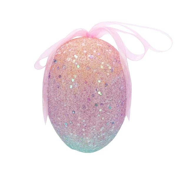 Way to Celebrate Easter Ombre Blue/ Purple Glitter Polystyrene Egg 150mm Decoration - Walmart.com | Walmart (US)