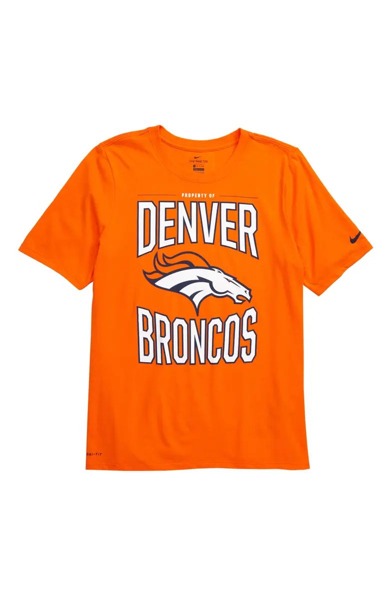 NFL Logo Property of Denver Broncos Dri-FIT T-Shirt | Nordstrom