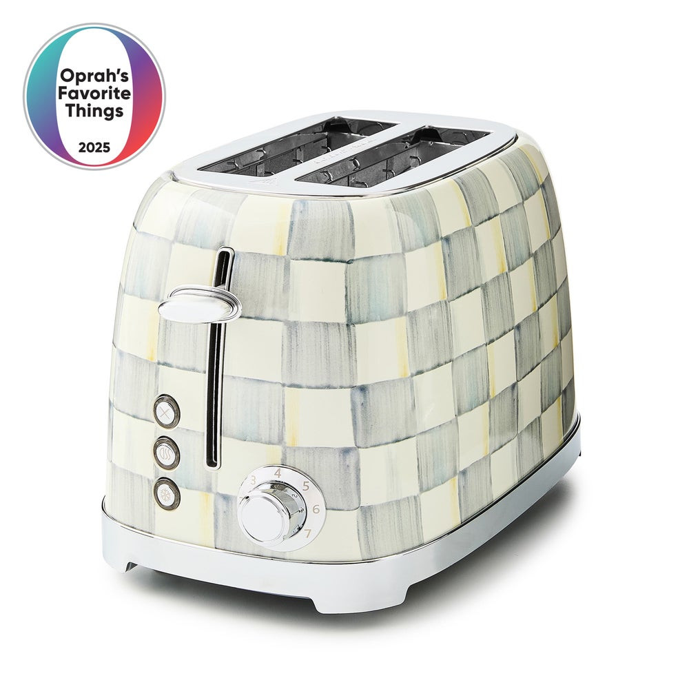 Sterling Check 2-Slice Toaster | MacKenzie-Childs