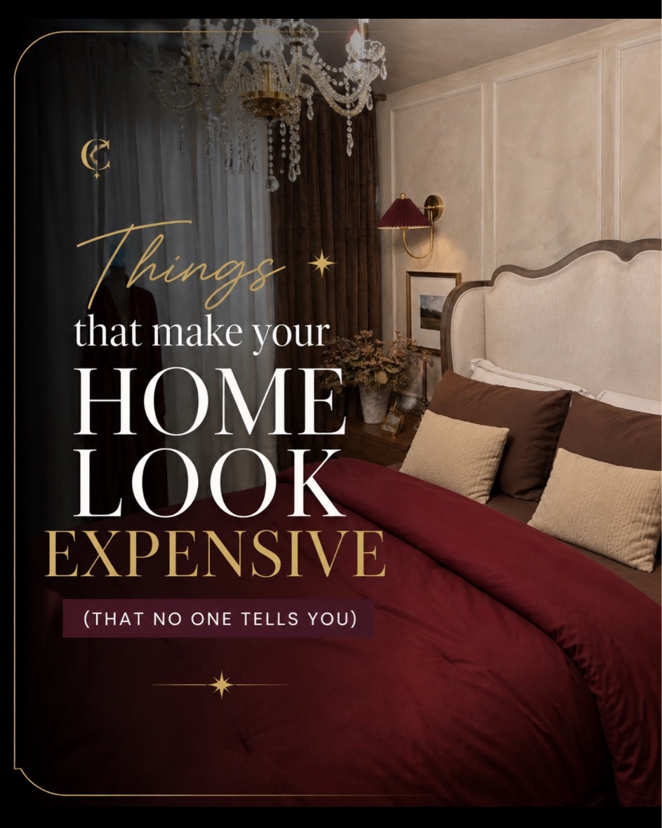 Your home doesn’t need to be expensive to feel luxurious.

Most spaces that feel “high-end” actually have nothing to do with price tags.
It’s usually the small design decisions that completely change the atmosphere of a room.

Things like:
– hanging curtains higher
– choosing a cohesive color palette
– using warm lighting instead of cool lighting
– paying attention to scale and proportions
– layering textures and personal details

These small changes instantly make a space feel warmer, richer, more intentional and more elevated.

I wanted my bedroom to feel cozy, timeless and almost like a small European boutique hotel… and these are honestly the exact tricks that made the biggest difference.

Save this for your next home refresh ✨

Which slide was your favorite?

#interiordesign #homedecor #luxuryinteriors #interiorstyling #homeinspo #bedroomdecor #cozyhome #luxuryhome #interiordesigner #modernvintage #apartmentdecor #homeaesthetic #decorideas #warmminimalism #moodyhome #europeaninspired #neutralhome #roomdecor #designerhome #frenchinspired #homestyling #luxurydecor #cozyinteriors #interiorinspo #elevatedhome