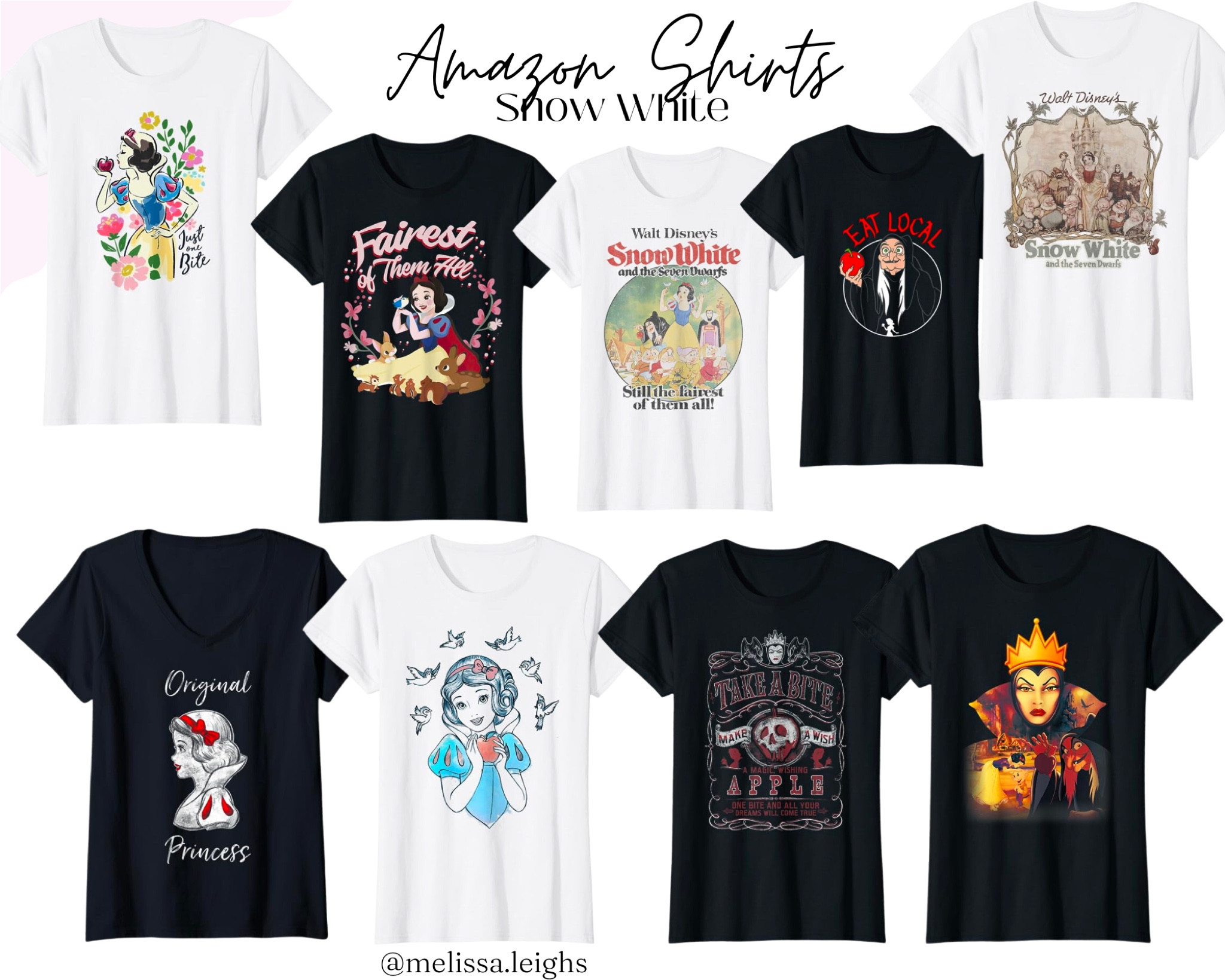 Amazon Disney graphic tees - Snow White - Disney parks Outfit, casual outfit, Disney princess, evil queen, Snow White and the seven dwarfs 

#LTKstyletip #LTKFind #LTKunder50