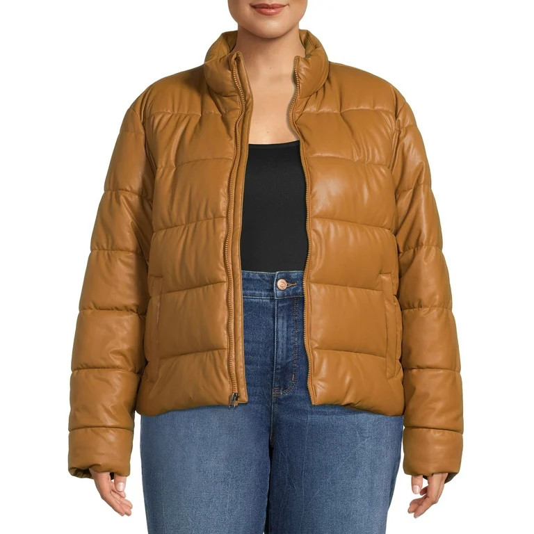 Time and Tru Women's and Plus Puffer Jacket | Walmart (US)